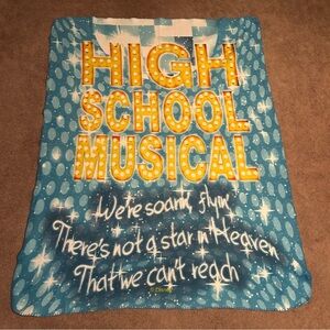 Vintage Collectable Rare Disney Channel High School Musical Fleece Throw Blanket